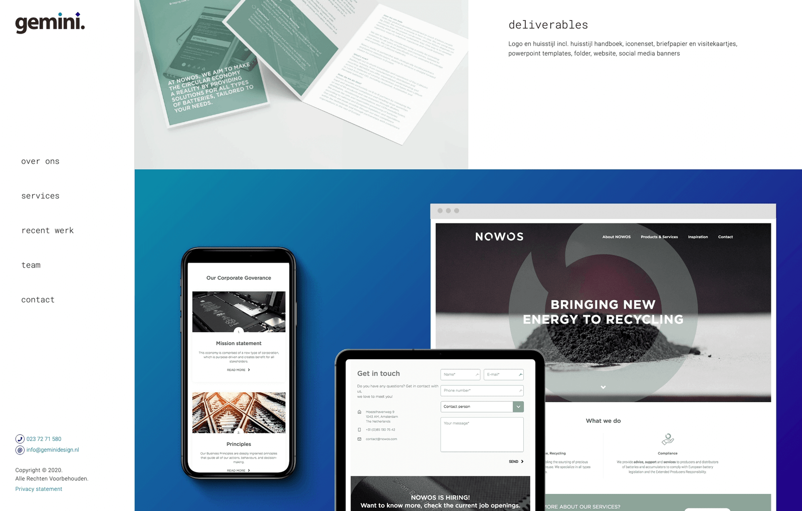 Gemini Website cover